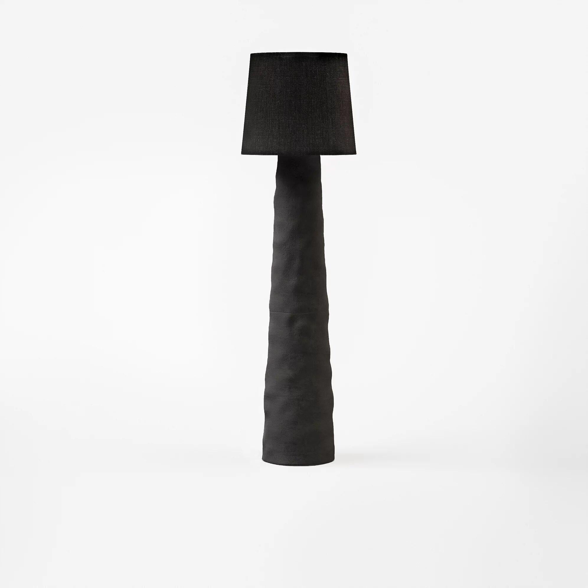 Organic Modern Sculpted Clay Floor Lamp by FAINA