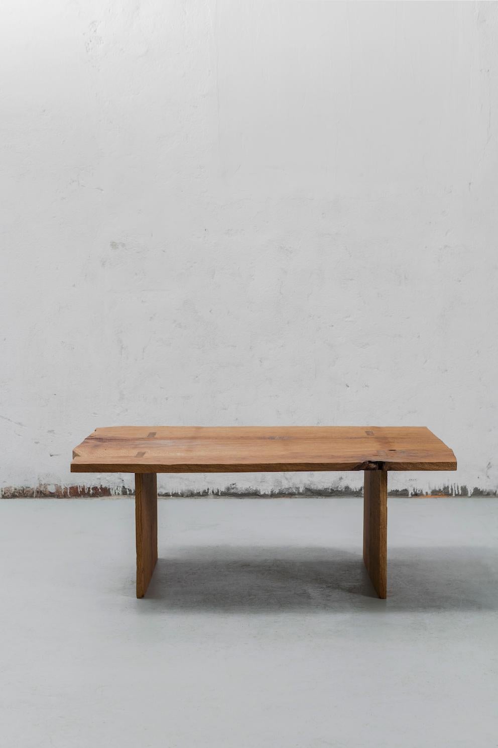 Coffee table of solid oak (+ linseed oil)
(Outdoor use OK)

SÓHA design studio conceives and produces furniture design and decorative objects in solid oak in an authentic style. Inspiration to create all these items comes from the Russian North