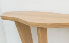 Konsolentisch aus Eiche von Jacques Jarrige "Nazca" mit Skulpturen