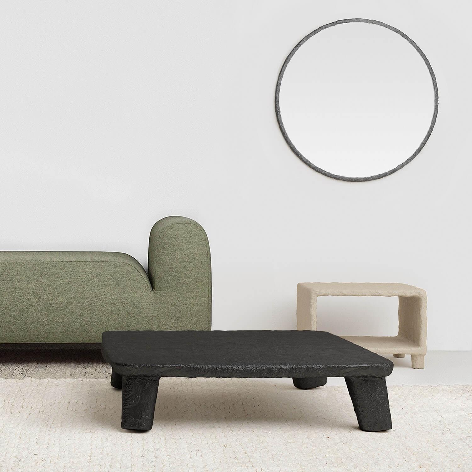 Organic Modern Sculpted Contemporary Coffee Table by Faina For Sale