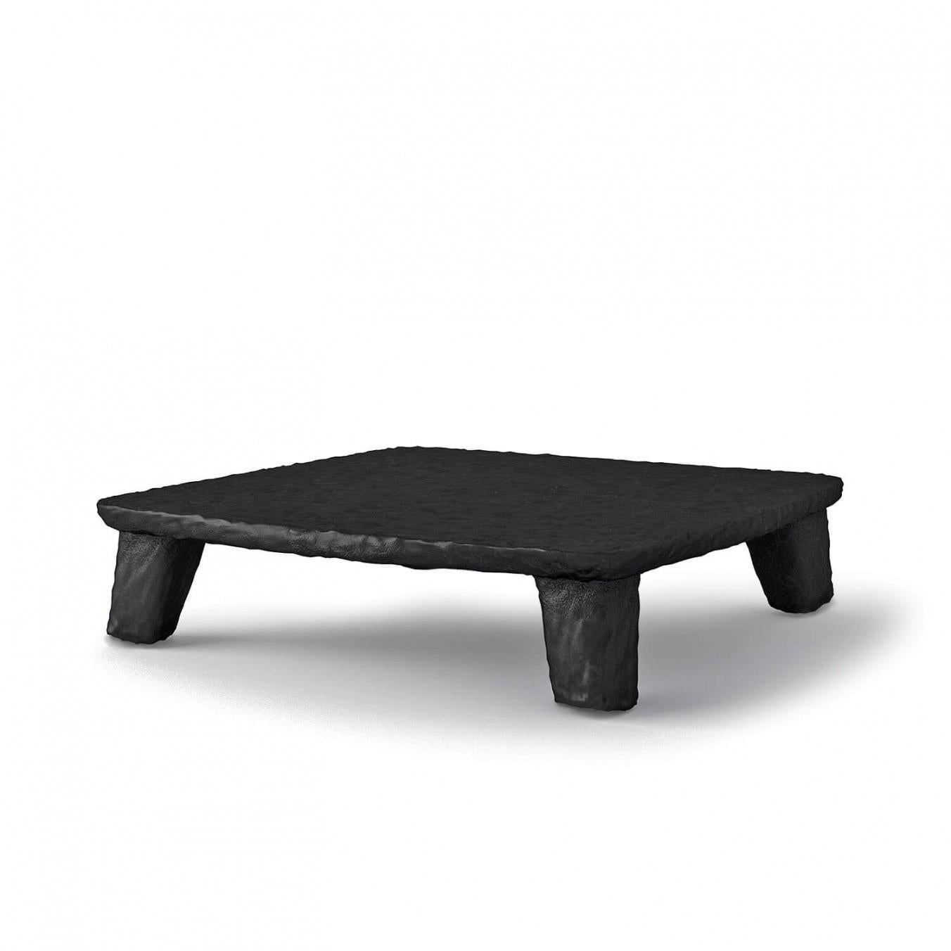 Steel Sculpted Contemporary Long Coffee Table by FAINA