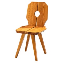 Sculpted Dining Chair in Solid Pine