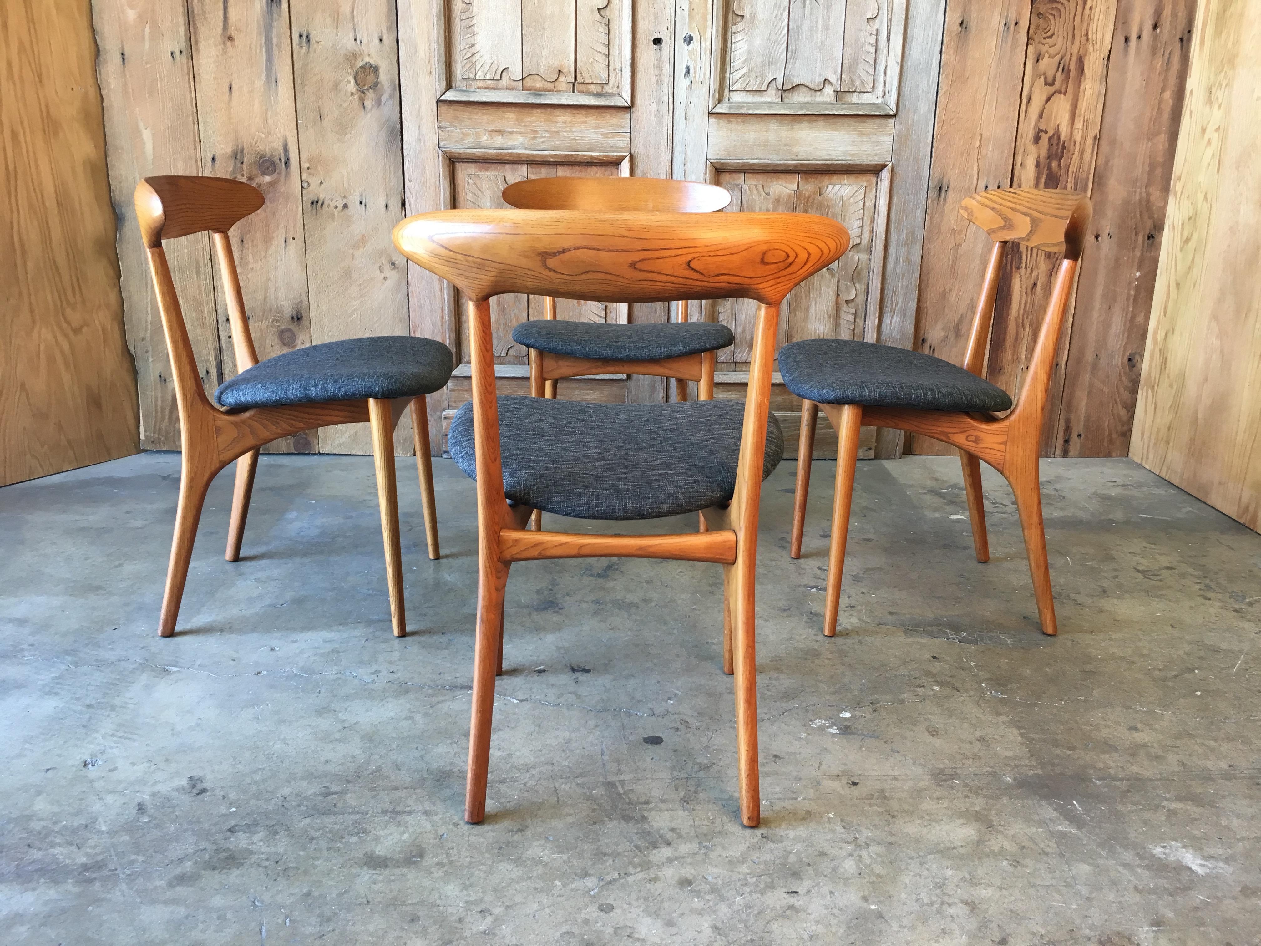 Sculpted Dining Chairs by Kurt Ostervig 1