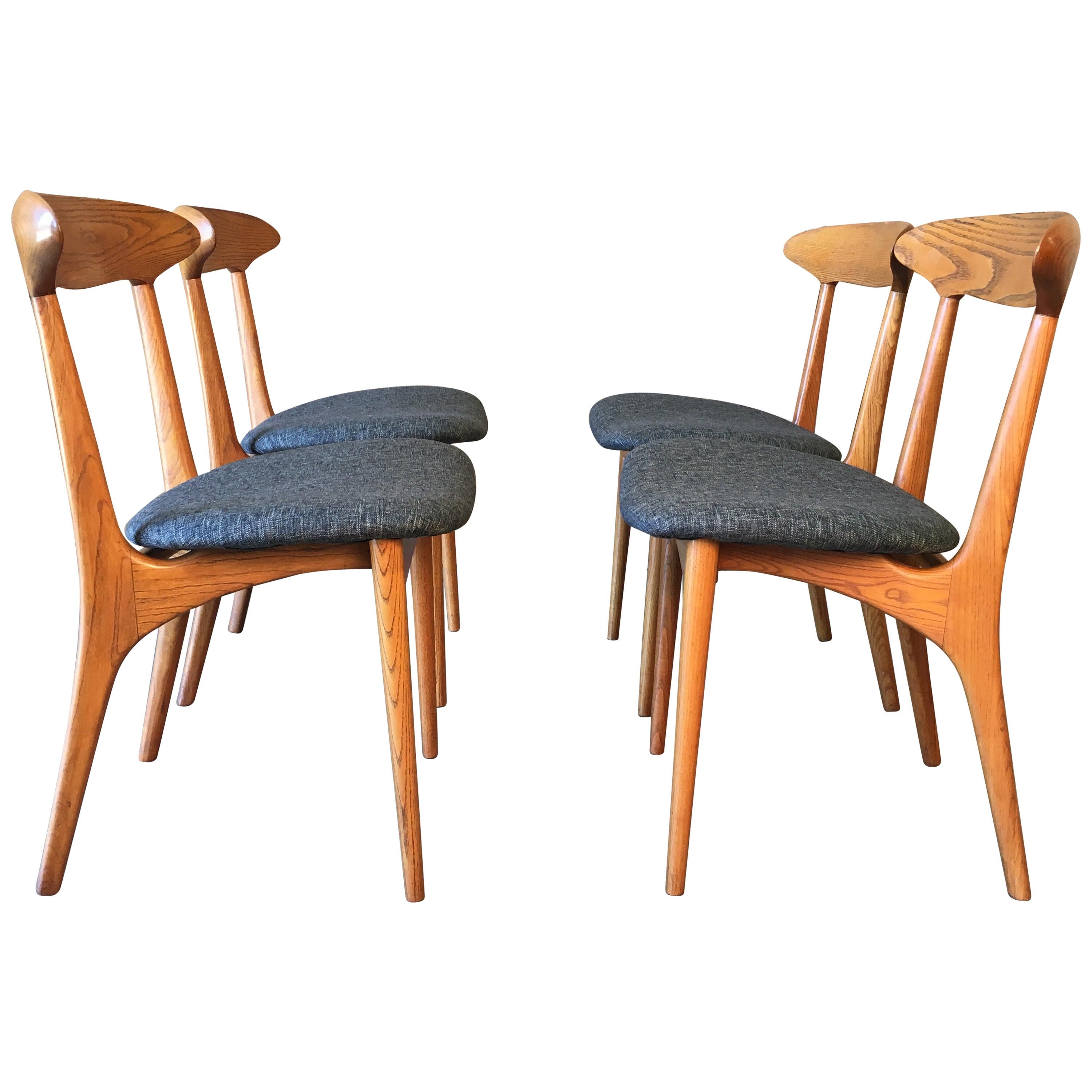 Sculpted Dining Chairs by Kurt Ostervig