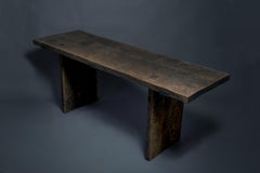 Geschnitzter Esstisch aus massivem Eichenholz 'Rustic Style', individuelle Größe