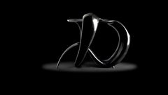 Sculpted Ebonized Maple Gueridon Signed by Gildas Berthelot