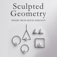 【Sculpted Geometry】Celestial Cascade Keshi & South Sea Pearl Diamond Earrings