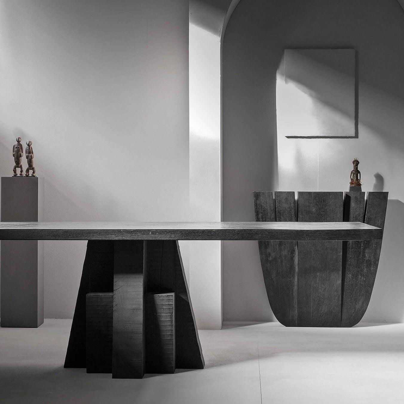 Modern Sculpted Hallway Console Table, Signed by Arno Declercq