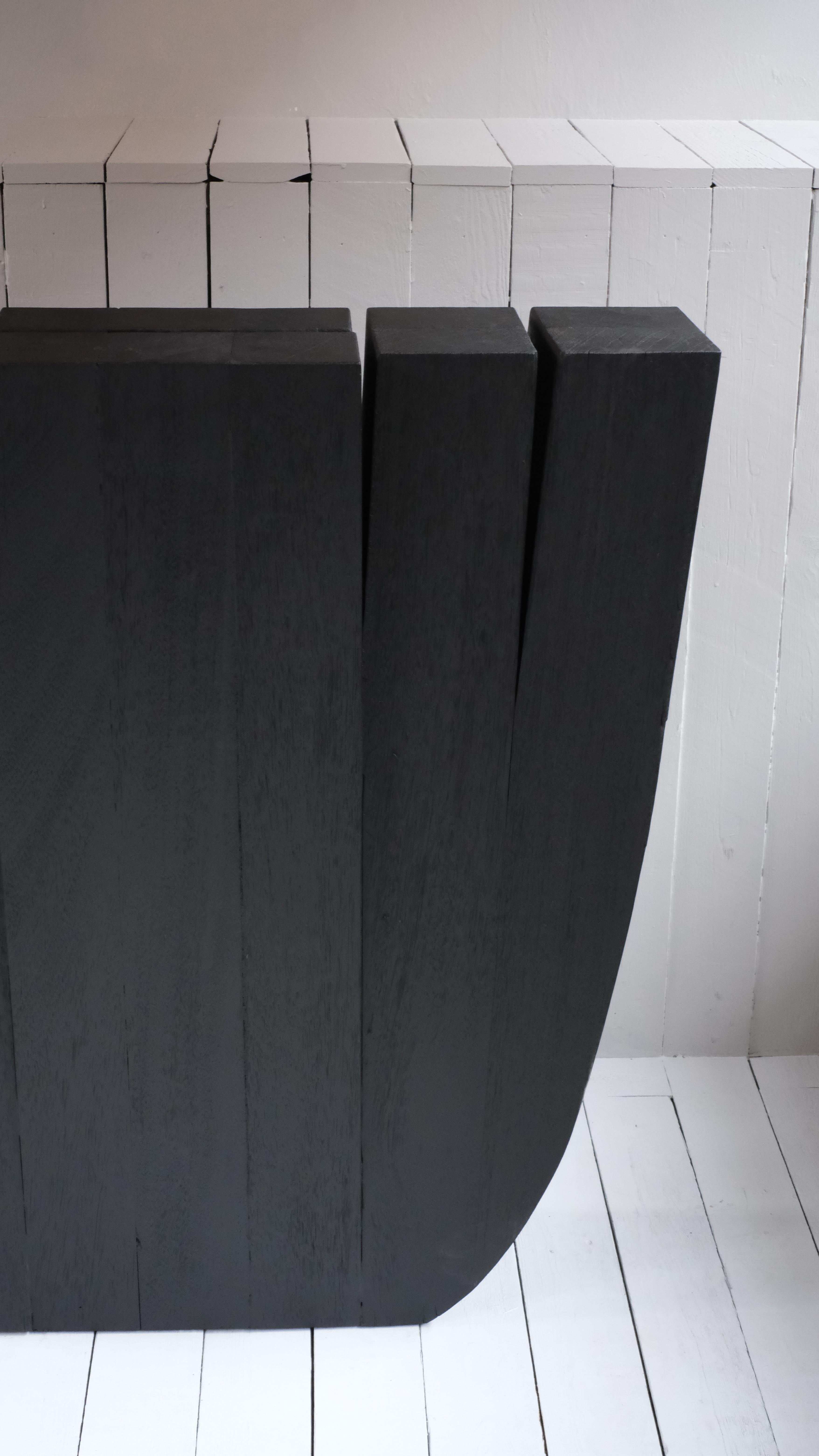 Contemporary Sculpted Hallway Console Table, Signed by Arno Declercq