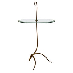 Sculpted Iron Drinks Table