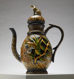 Sculpted Leopard Teapot
