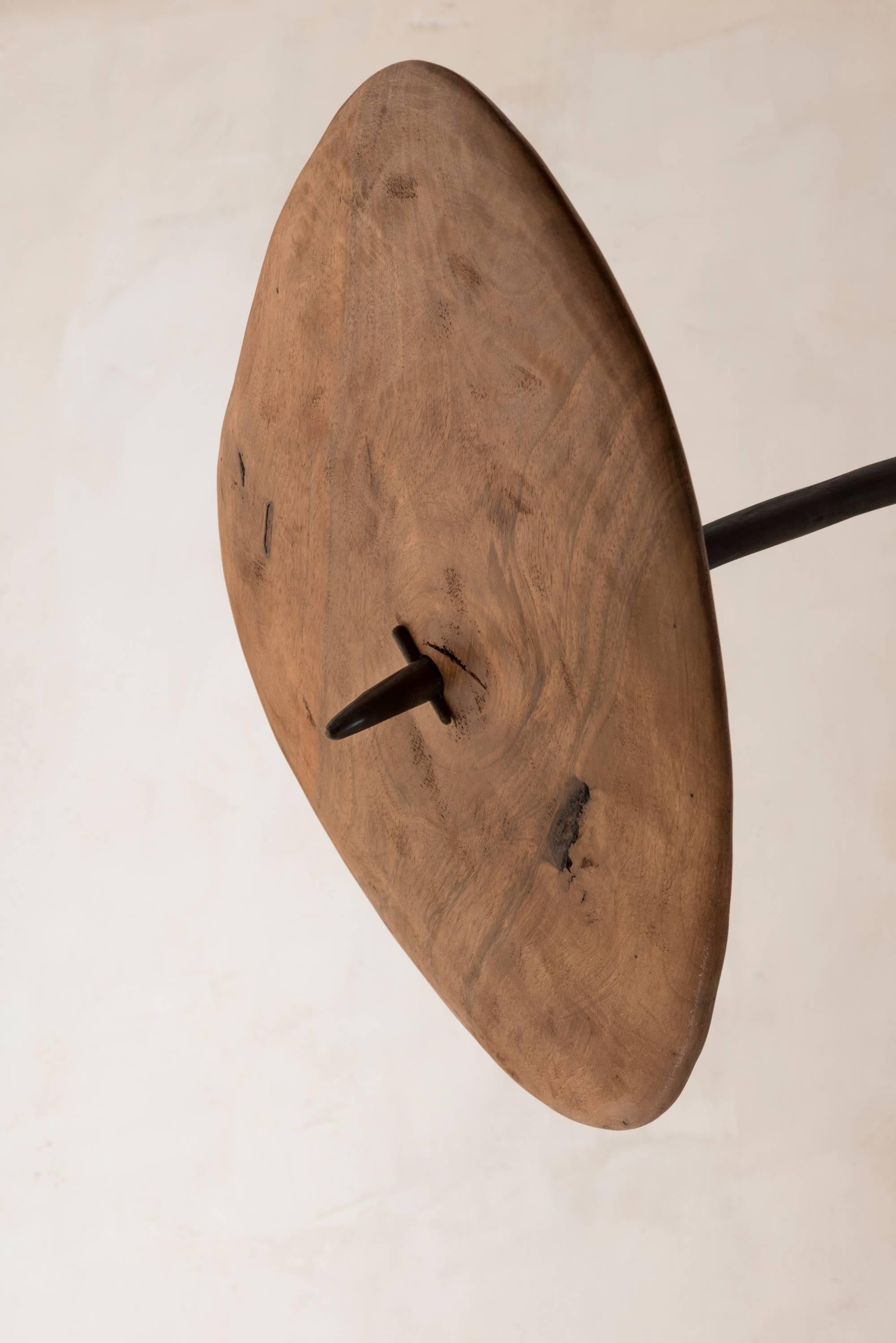Francese Dark Wood, Organic Curved Form Sculptural Mobile Chandelier by Jérôme Pereira in vendita
