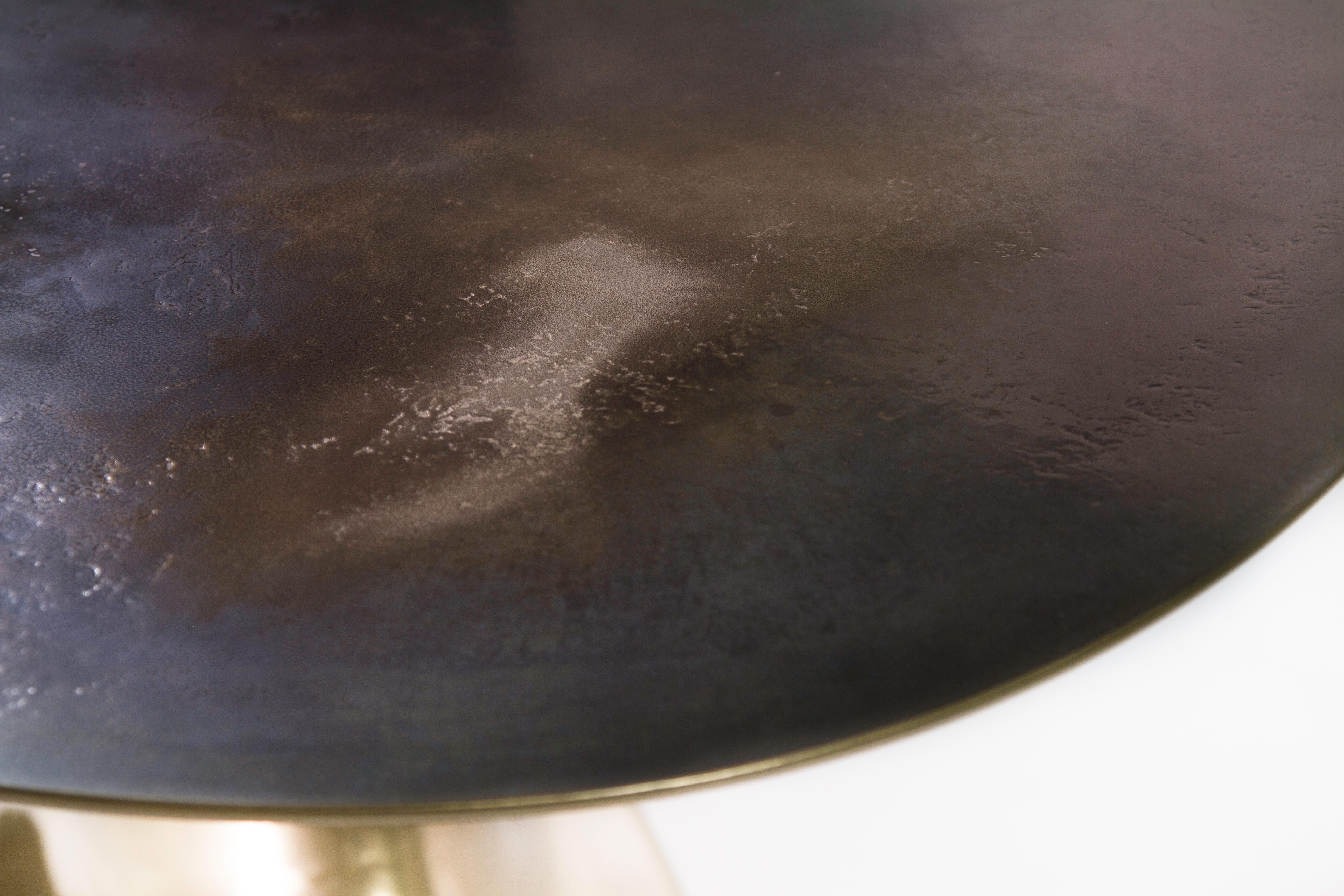 Contemporary Messier 21st Century Bronzed Powdered Resin Collectible Design Dining Table