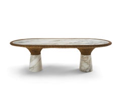 Sculpted Marble "Amazonas" Dining Table, Giorgio Bonaguro