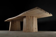 Sculpted Massive Dining Table V9 in Solid Oakwood 'In Stock'