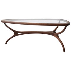 Sculpted Midcentury Brazilian Coffee Table by Giuseppe Scapinelli