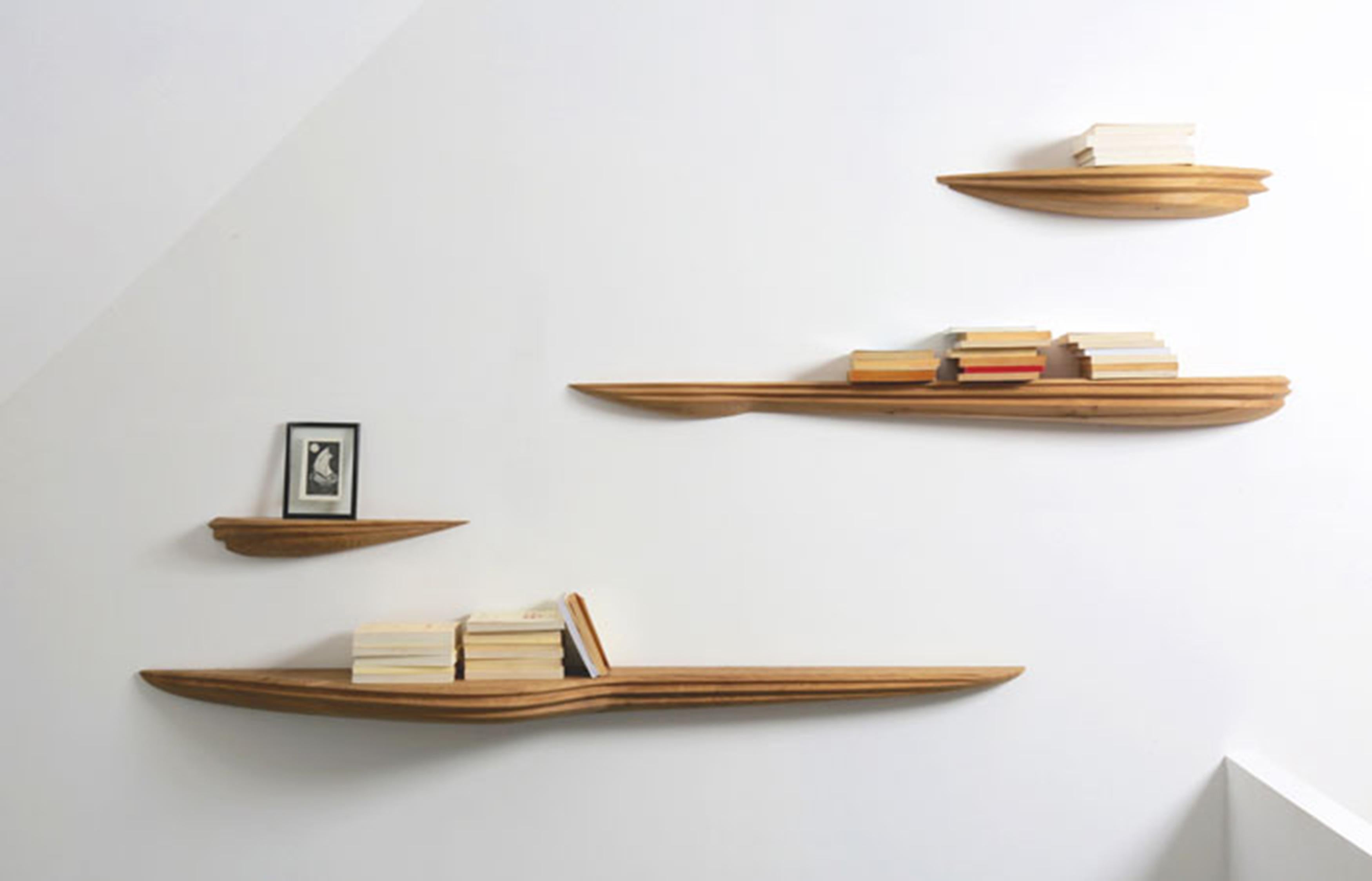 European Sculpted Oak Shelves by Jules Lobgeois