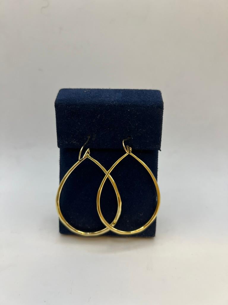 Sculpted Open Teardrop Earrings in 18K Gold Ippolita Earrings 1
