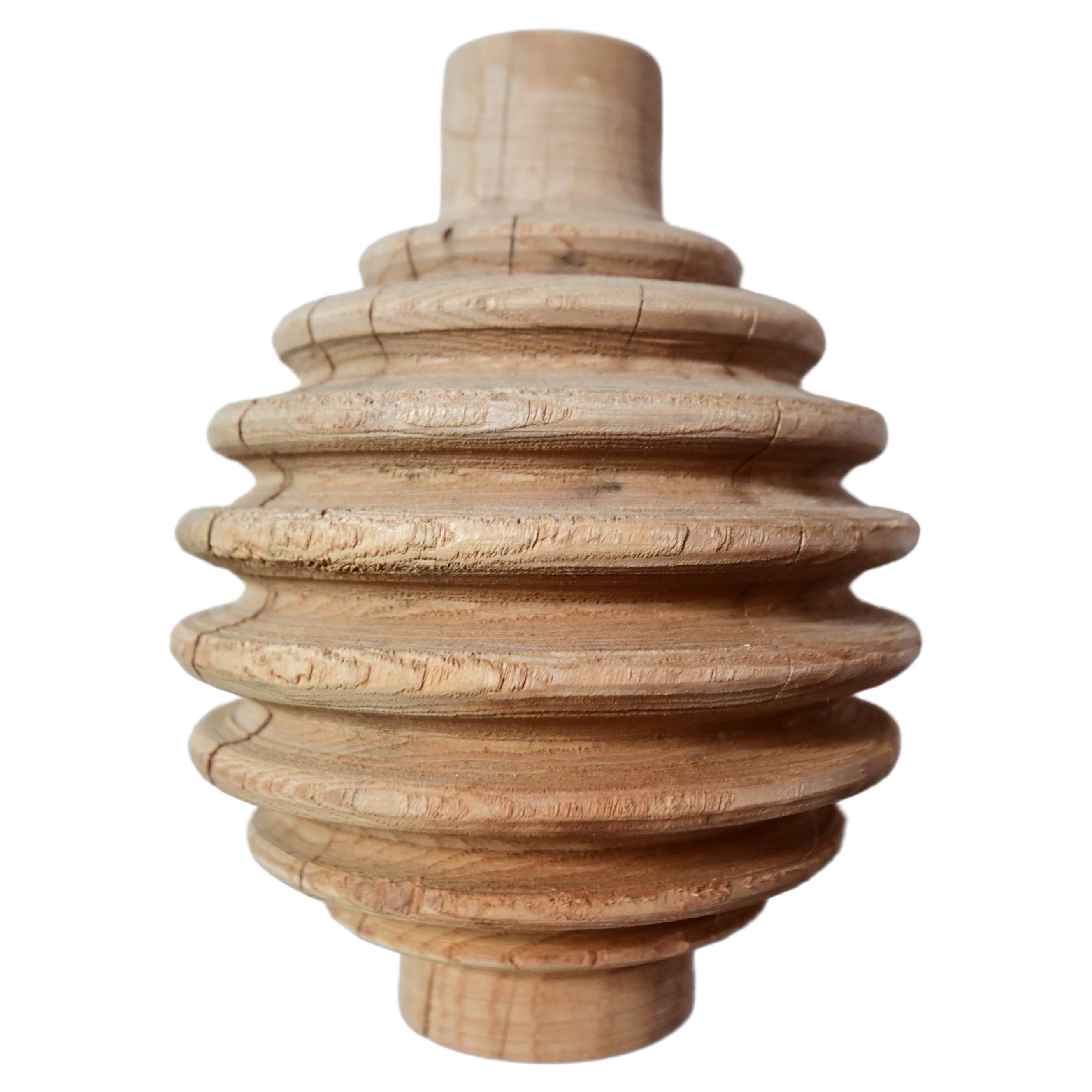 Sculpted Original Honey Dipper Vase from Sassafras Wood For Sale