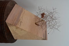 Vase en bois sculpté d'origine