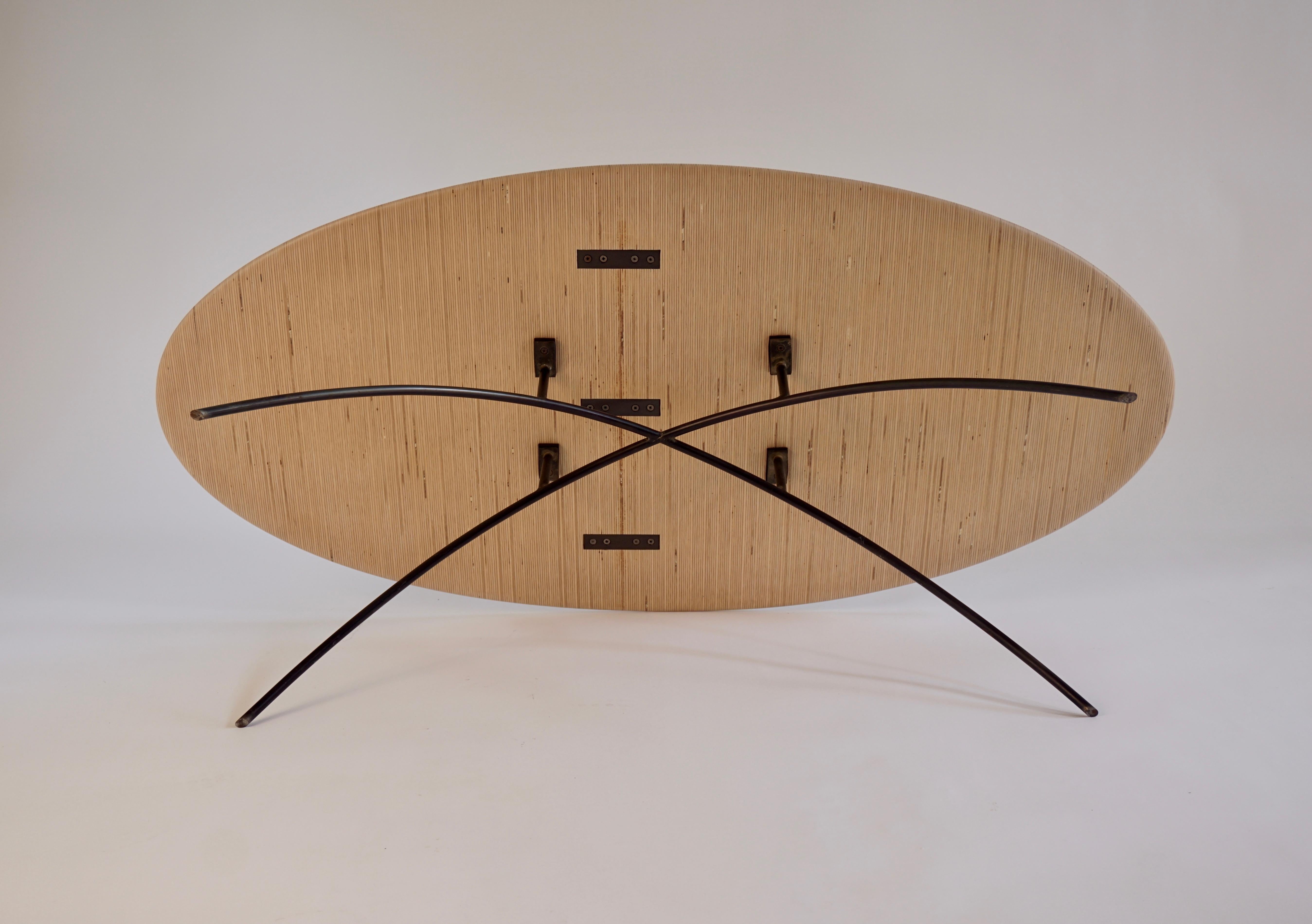 Sculpted Oval Coffee Table, Laminated Finnland Plywood 1