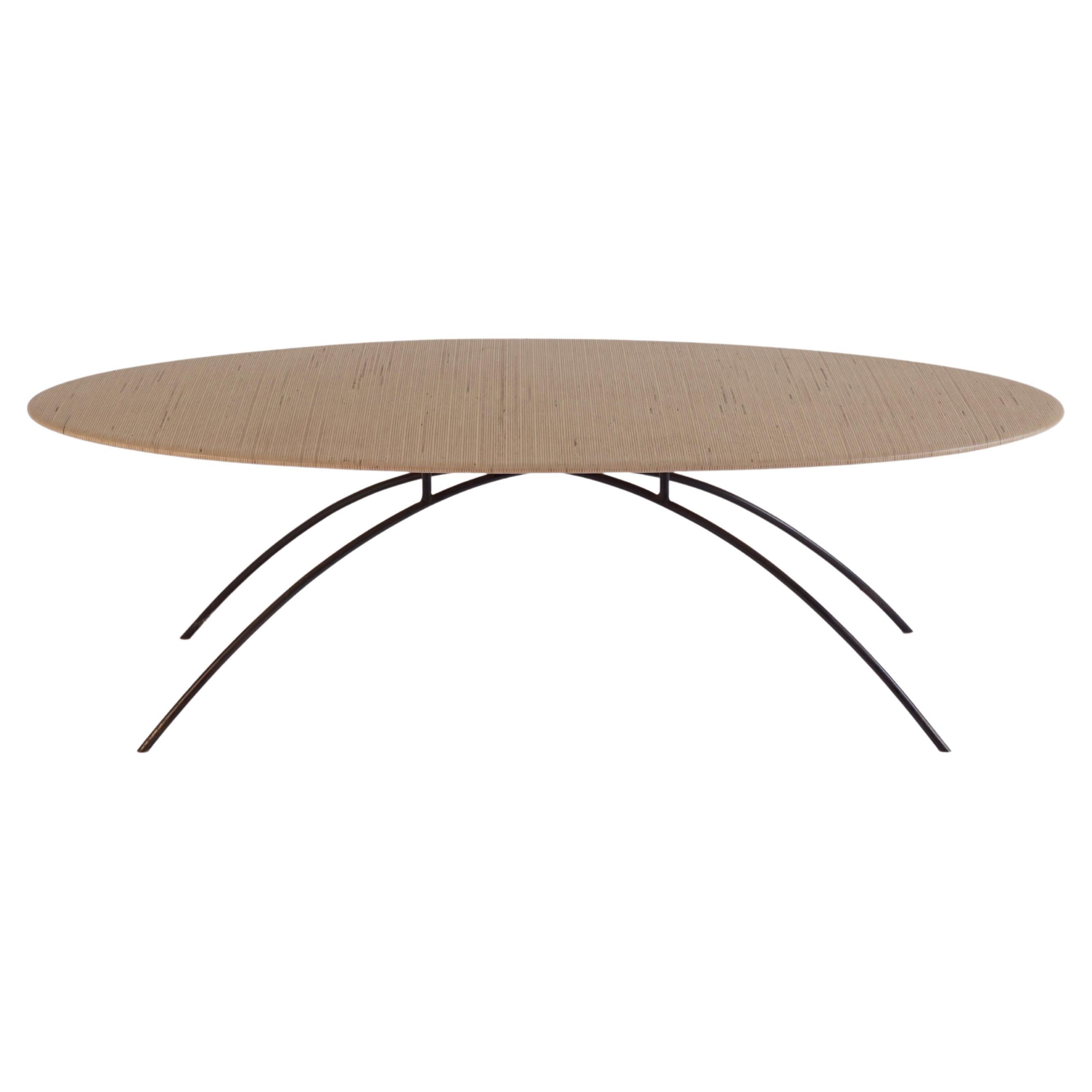 Sculpted Oval Coffee Table, Laminated Finnland Plywood
