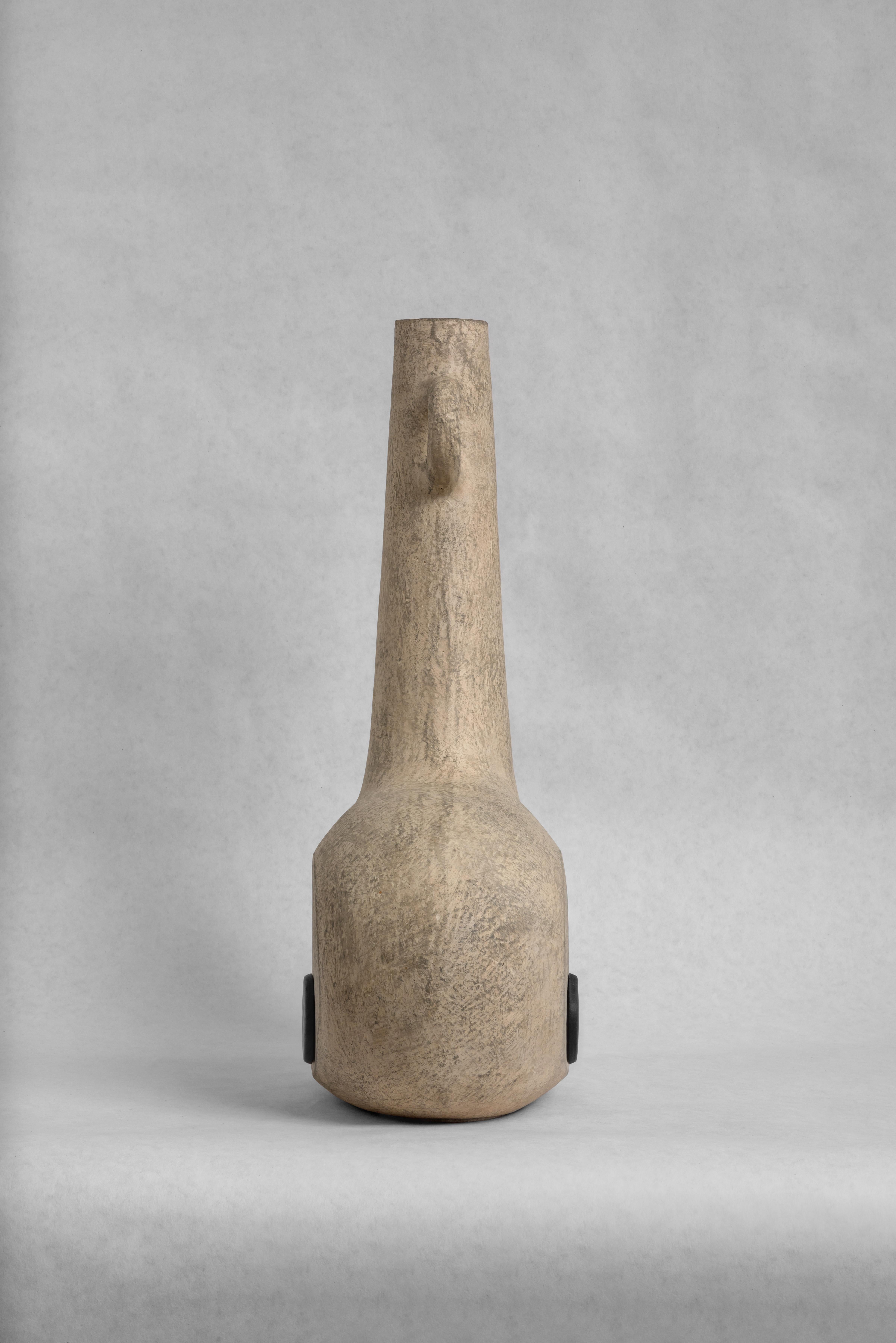 Sculpted Pair of Ceramic Vases by FAINA 4