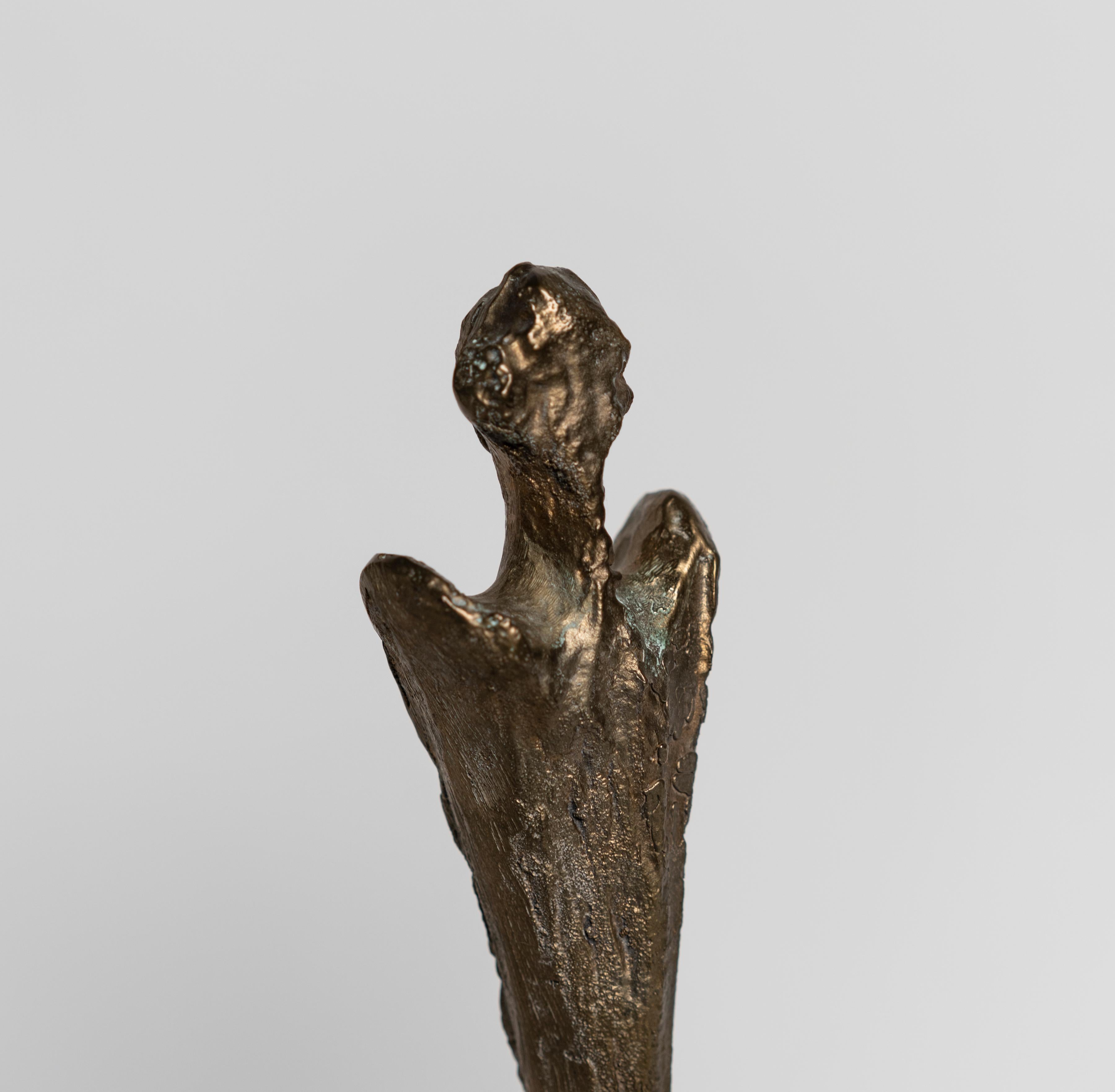 Skulptur einer Figur aus patinierter Bronze von Antonio Grediagia Kieff im Zustand „Gut“ im Angebot in Montreal, QC
