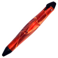 21st Century Red Hand and Machine made Sculpted Pen in Resin, Limited Edition