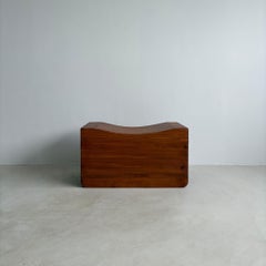 Sculpted Pine Stool, Handcrafted, Manner of K.J. Pettersson