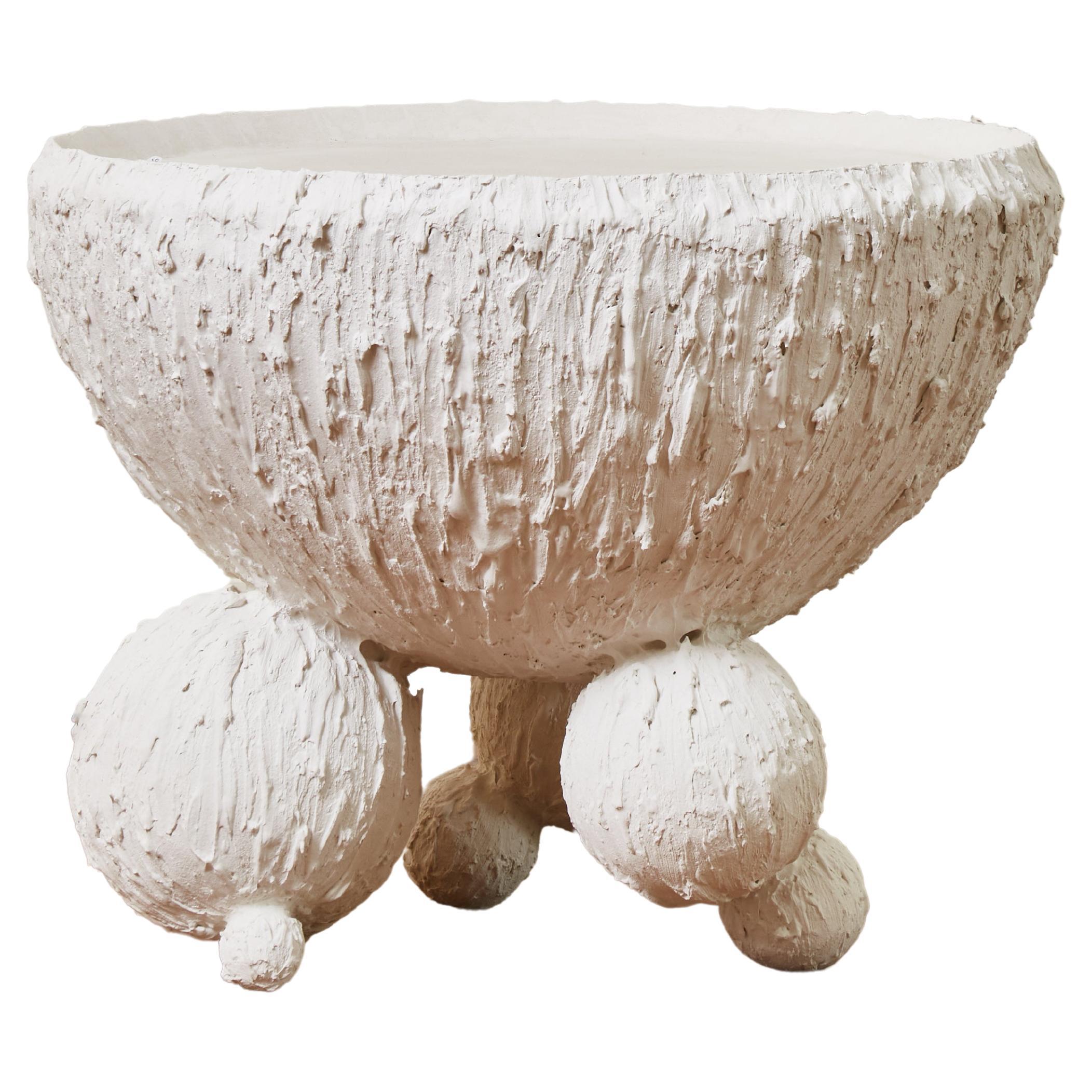 Sculpted Plaster "Astro" Pedestal by Nicolet for Galerie Glustin For Sale