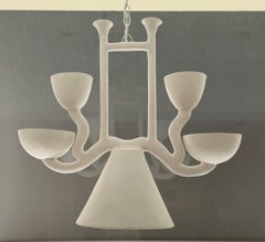 Sculpted Plaster Ceiling Light One of a kind by Demarne