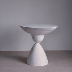 Sculpted Plaster Marasai Side Table