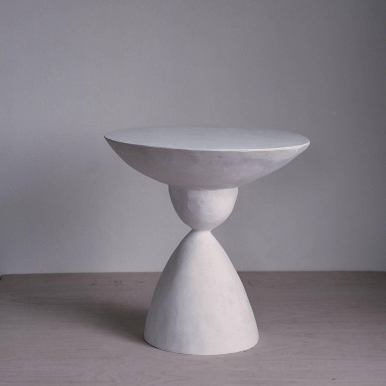 Sculpted Plaster Marasai Side Table at 1stDibs plaster side table
