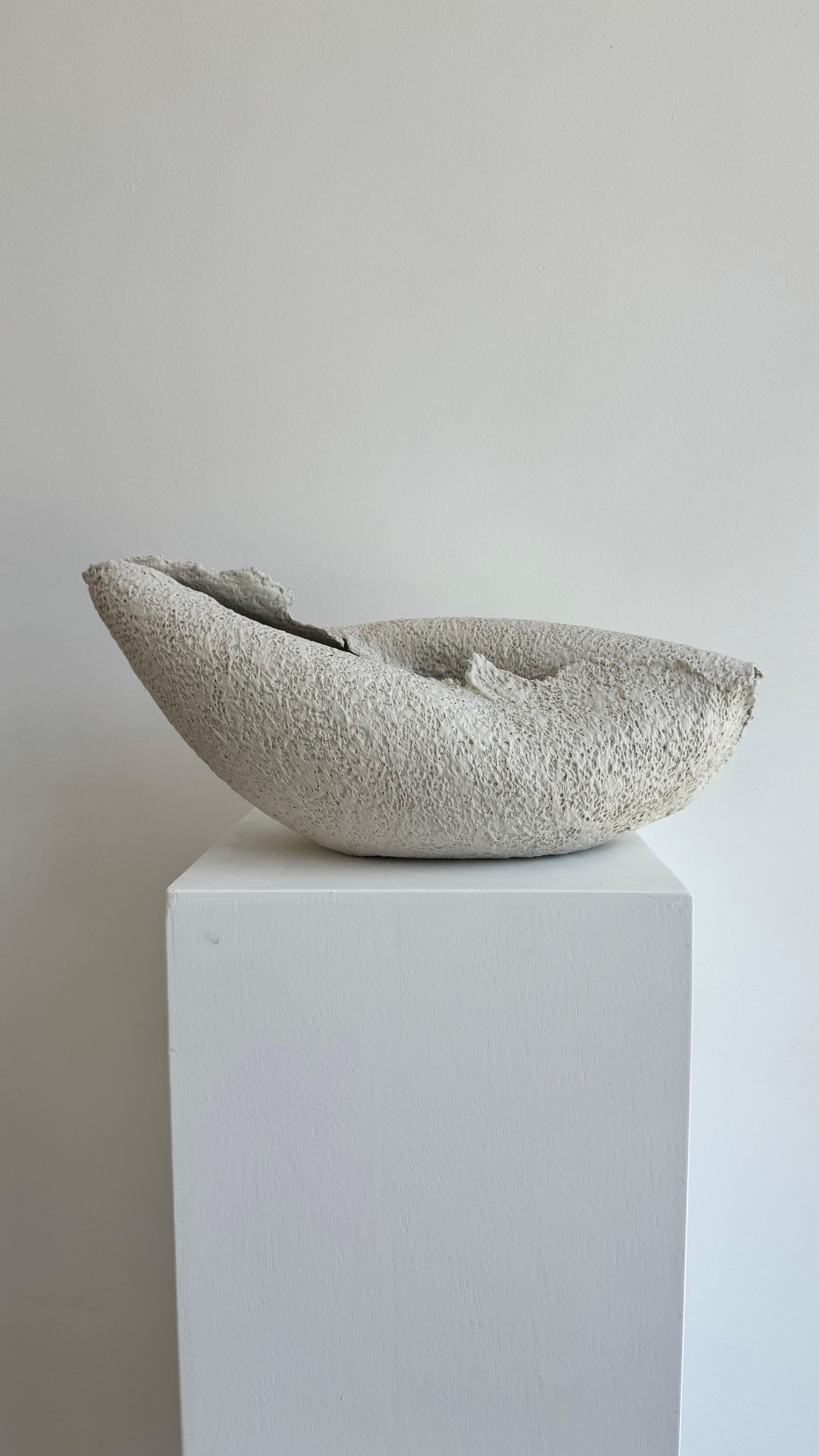 Américain Porcelaine sculptée Vase ouvert. 
