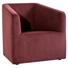 Sculpted Red Armchair