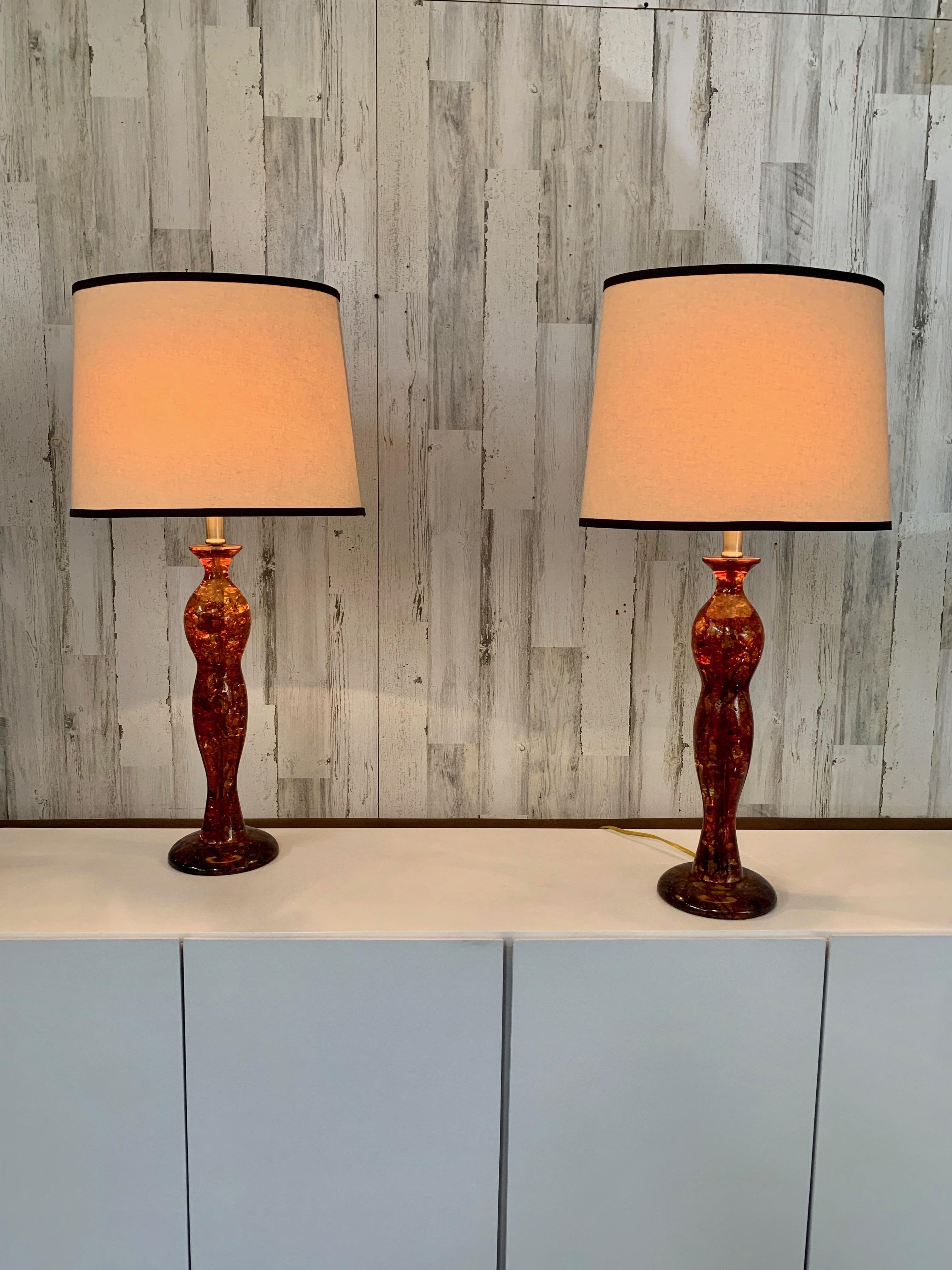 Lampes de table résine sculptée en vente 5