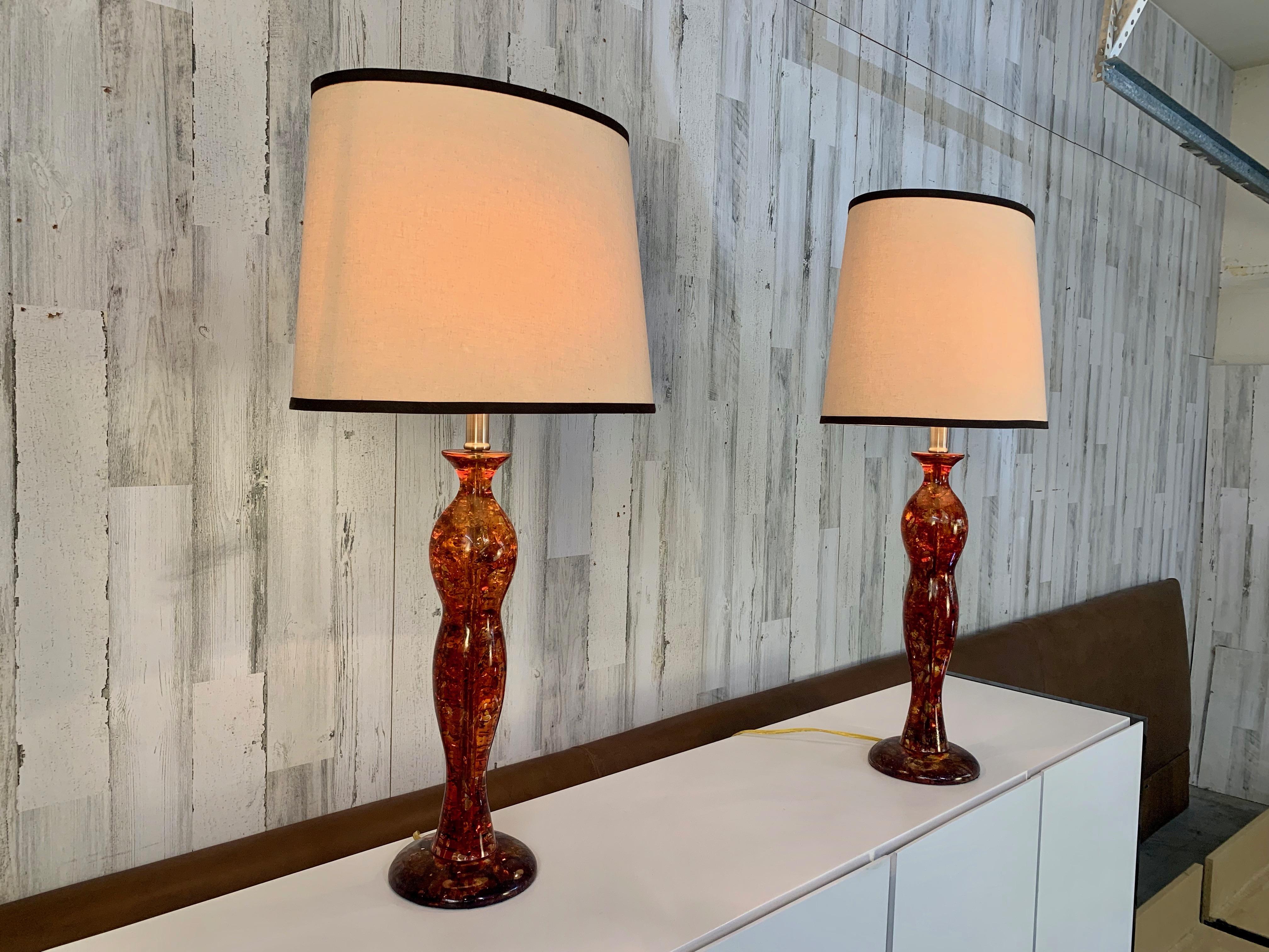 Lampes de table résine sculptée en vente 7