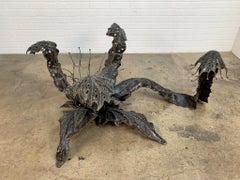 Sculpted Seaweed Bronze Finish Coffee Table