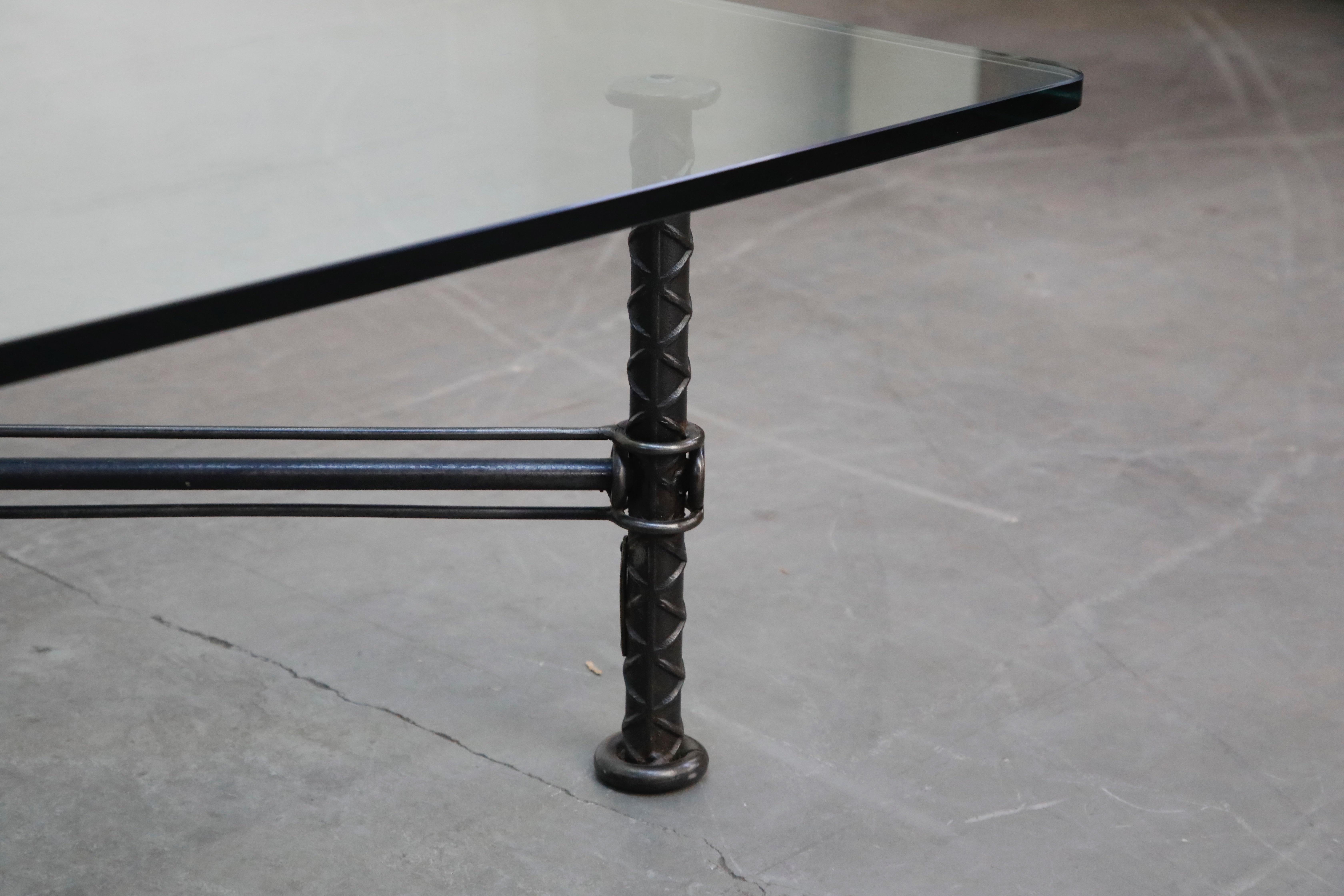 Sculpted Steel Coffee Table by Ilana Goor, Signed and Numbered Edition 14