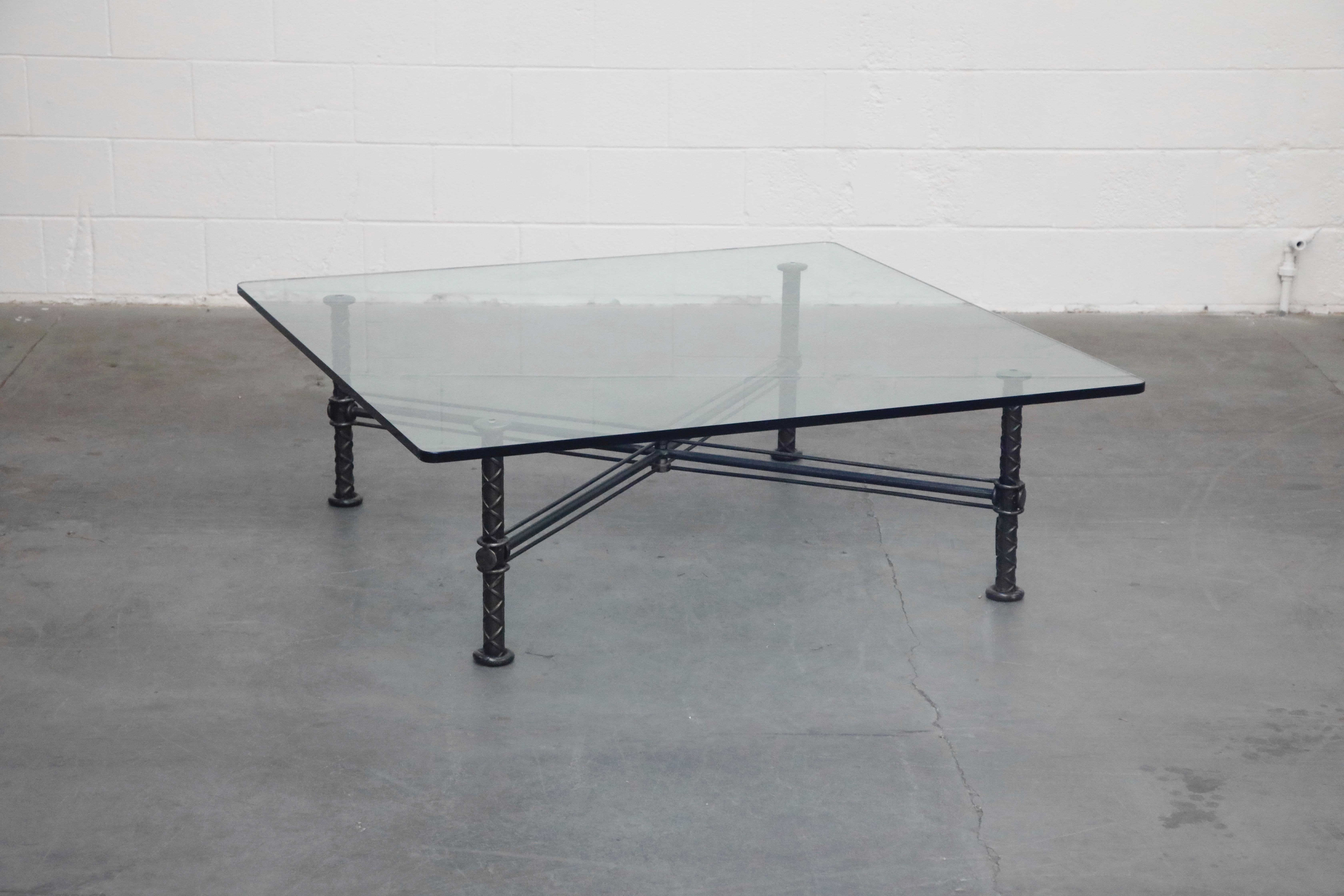 Israeli Sculpted Steel Coffee Table by Ilana Goor, Signed and Numbered Edition