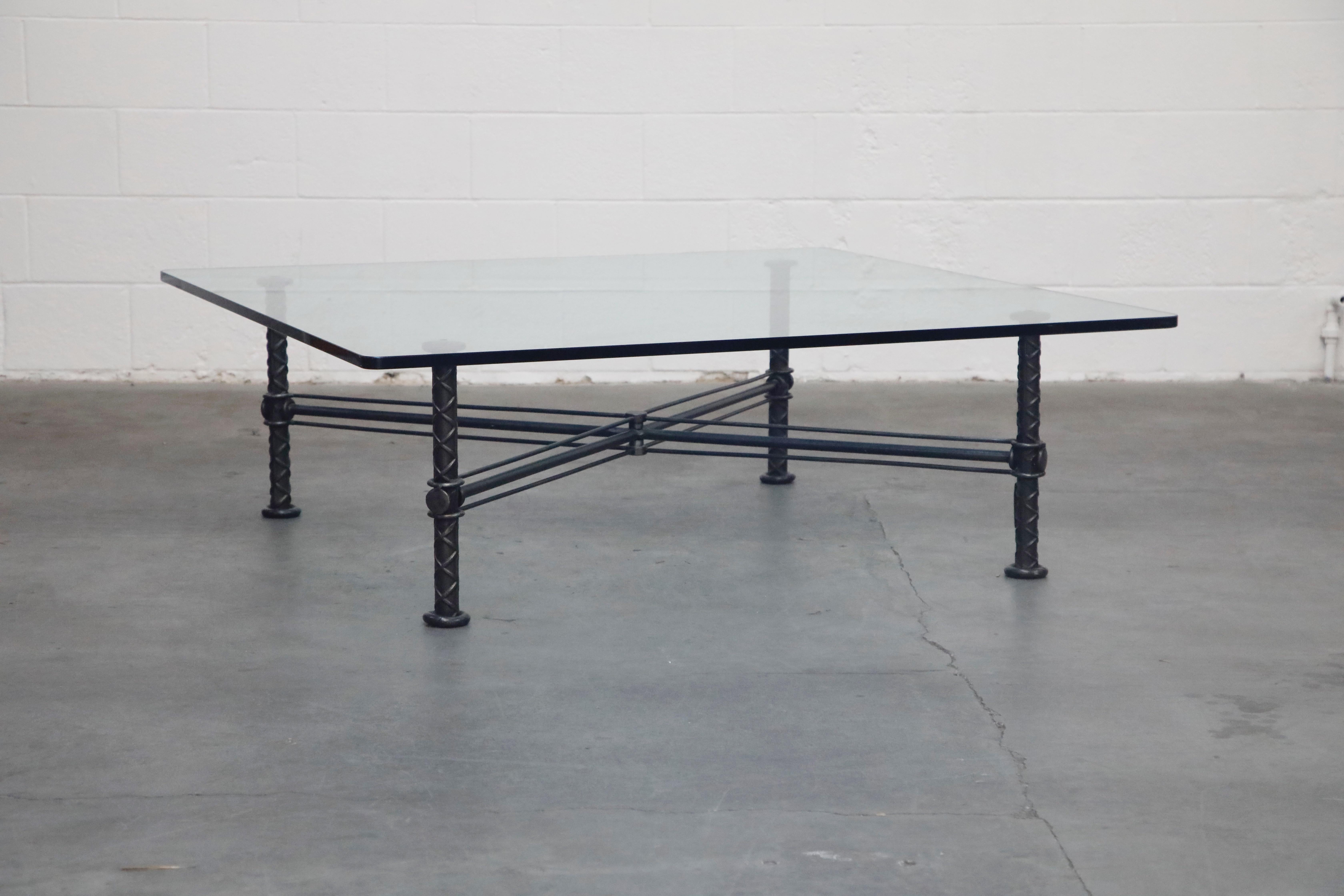 Sculpted Steel Coffee Table by Ilana Goor, Signed and Numbered Edition In Excellent Condition In Los Angeles, CA