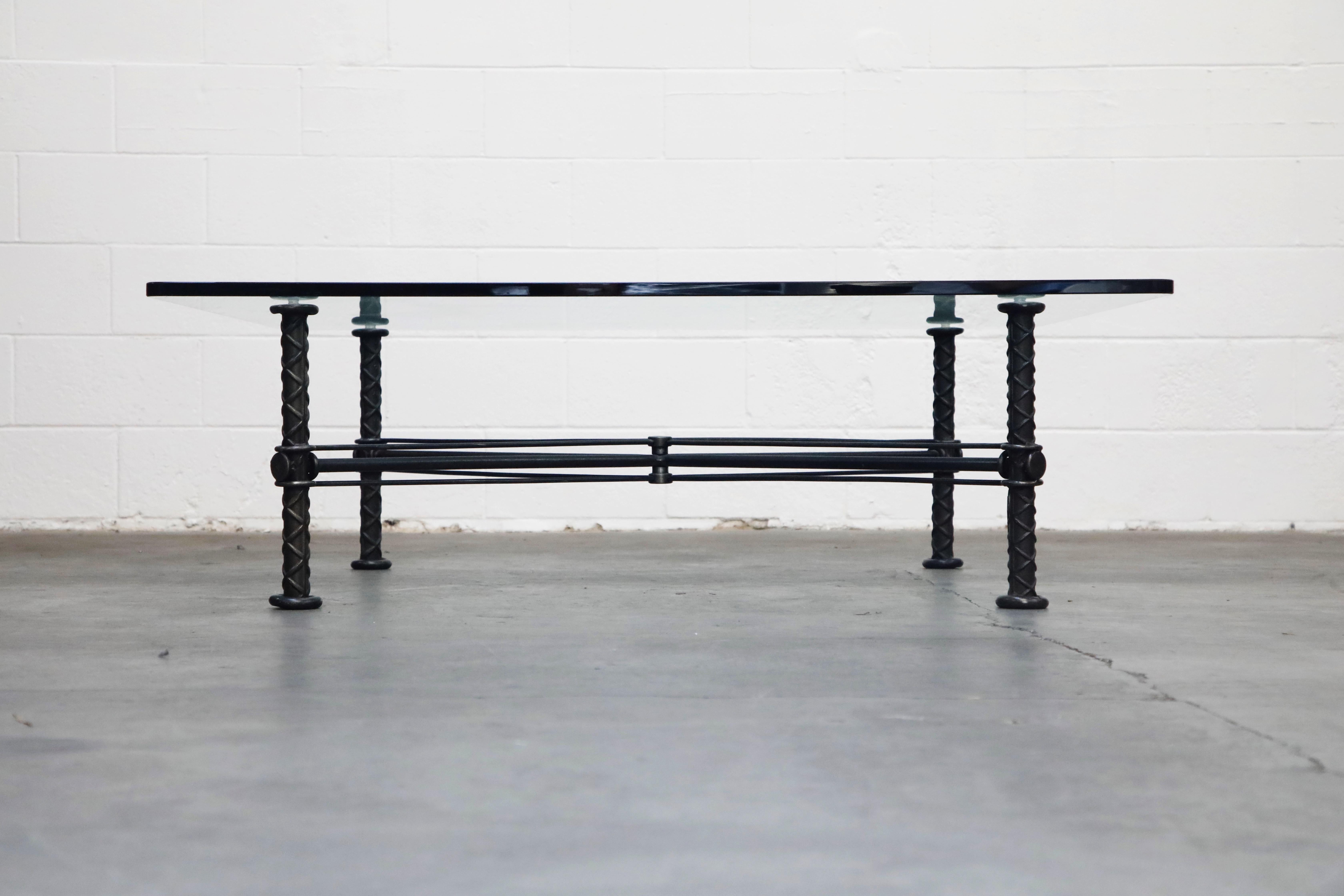 Contemporary Sculpted Steel Coffee Table by Ilana Goor, Signed and Numbered Edition