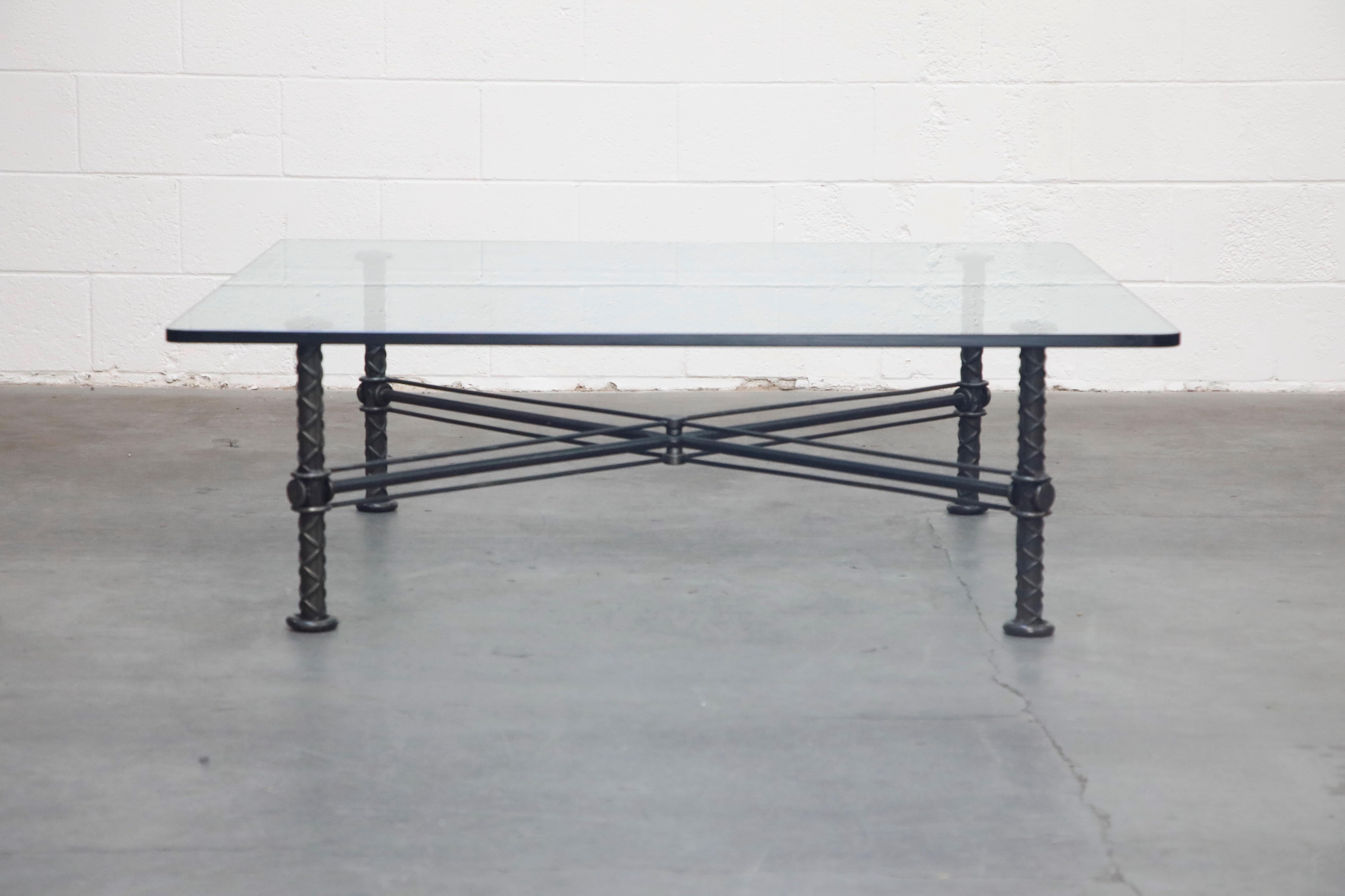 Sculpted Steel Coffee Table by Ilana Goor, Signed and Numbered Edition 1