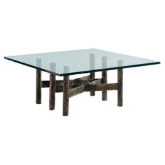 Sculpted Steel Low Table