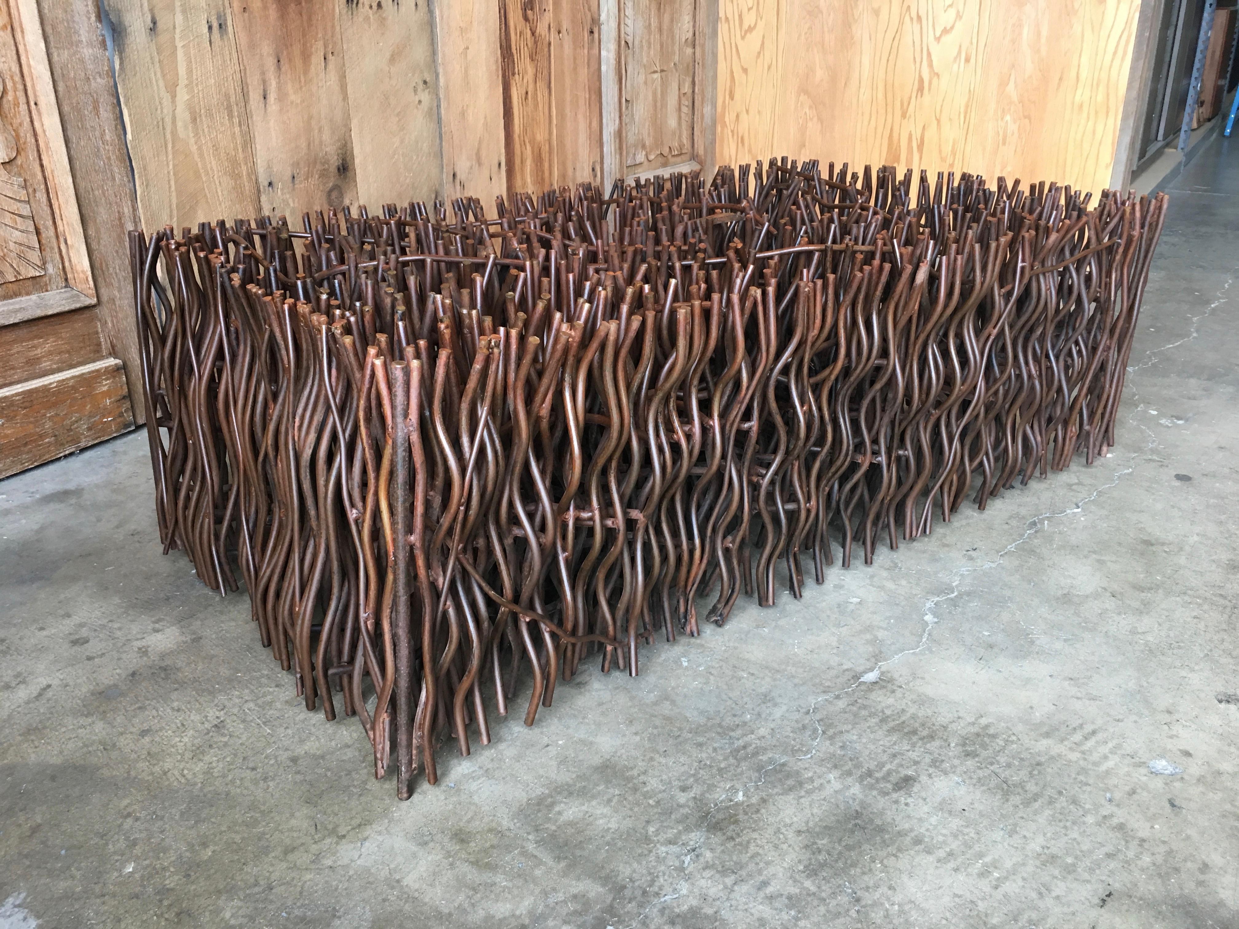 Sculpted Steel Rod Coffee Table 2