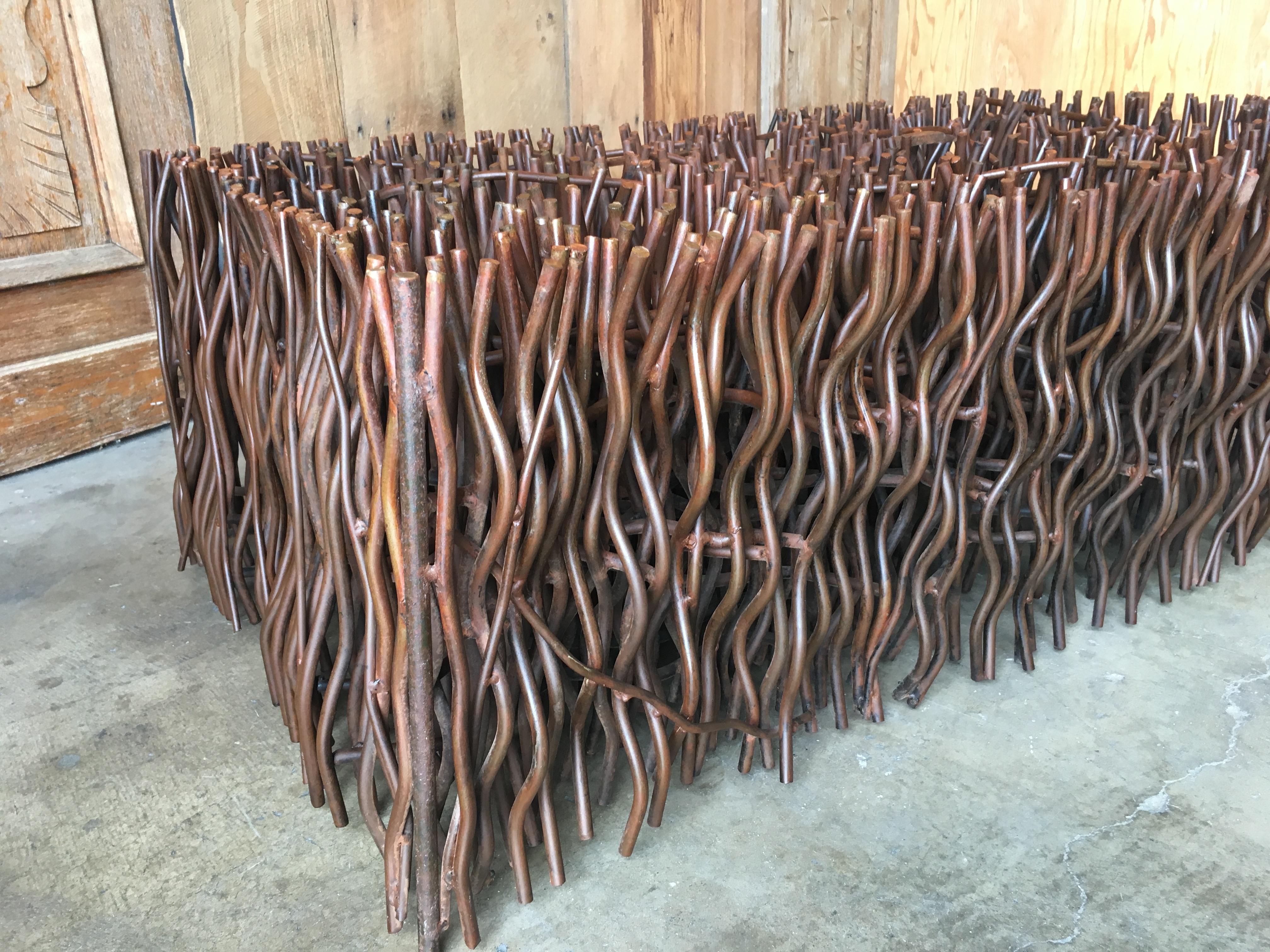 Sculpted Steel Rod Coffee Table 4