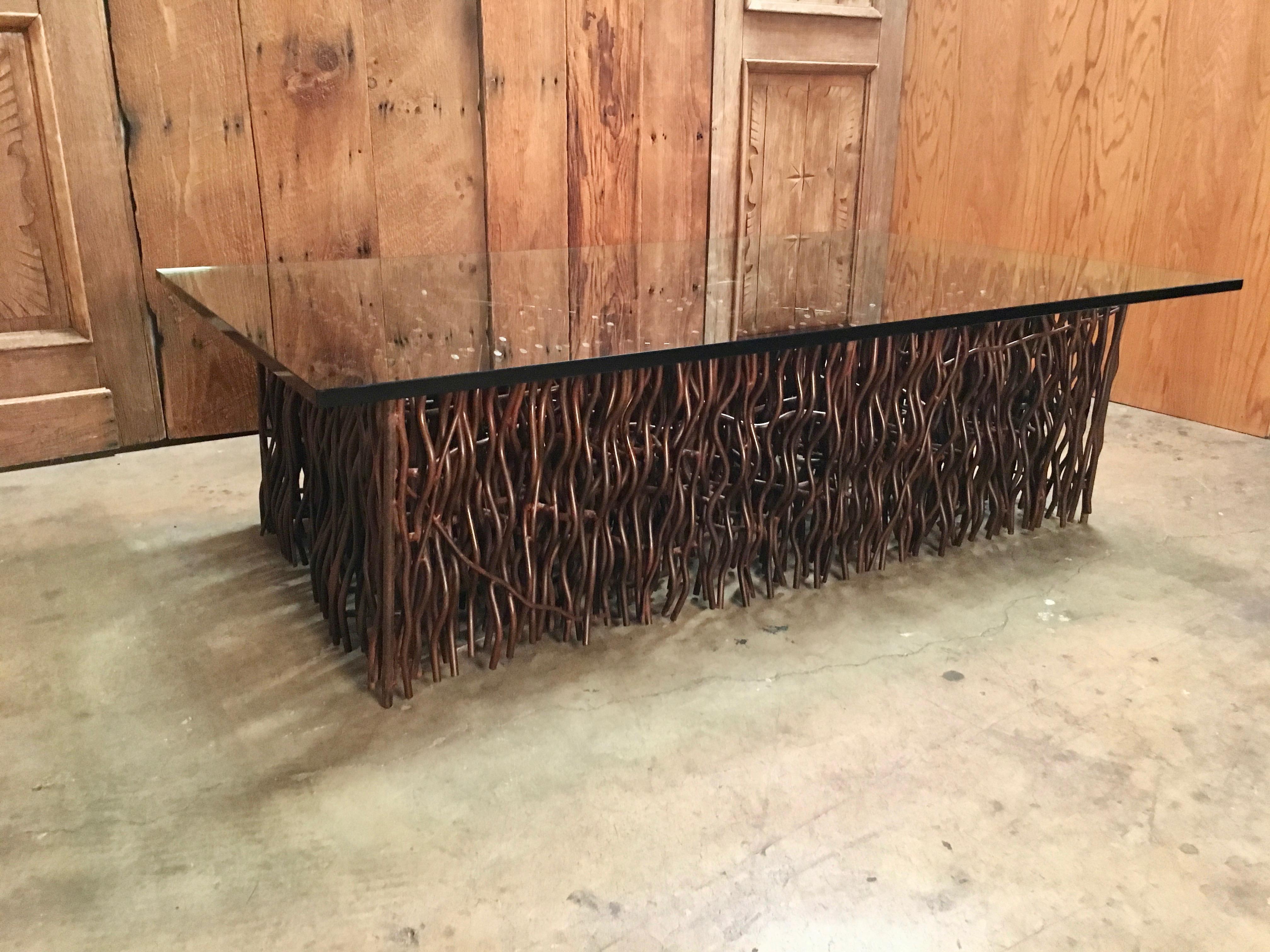 Sculpted Steel Rod Coffee Table 6