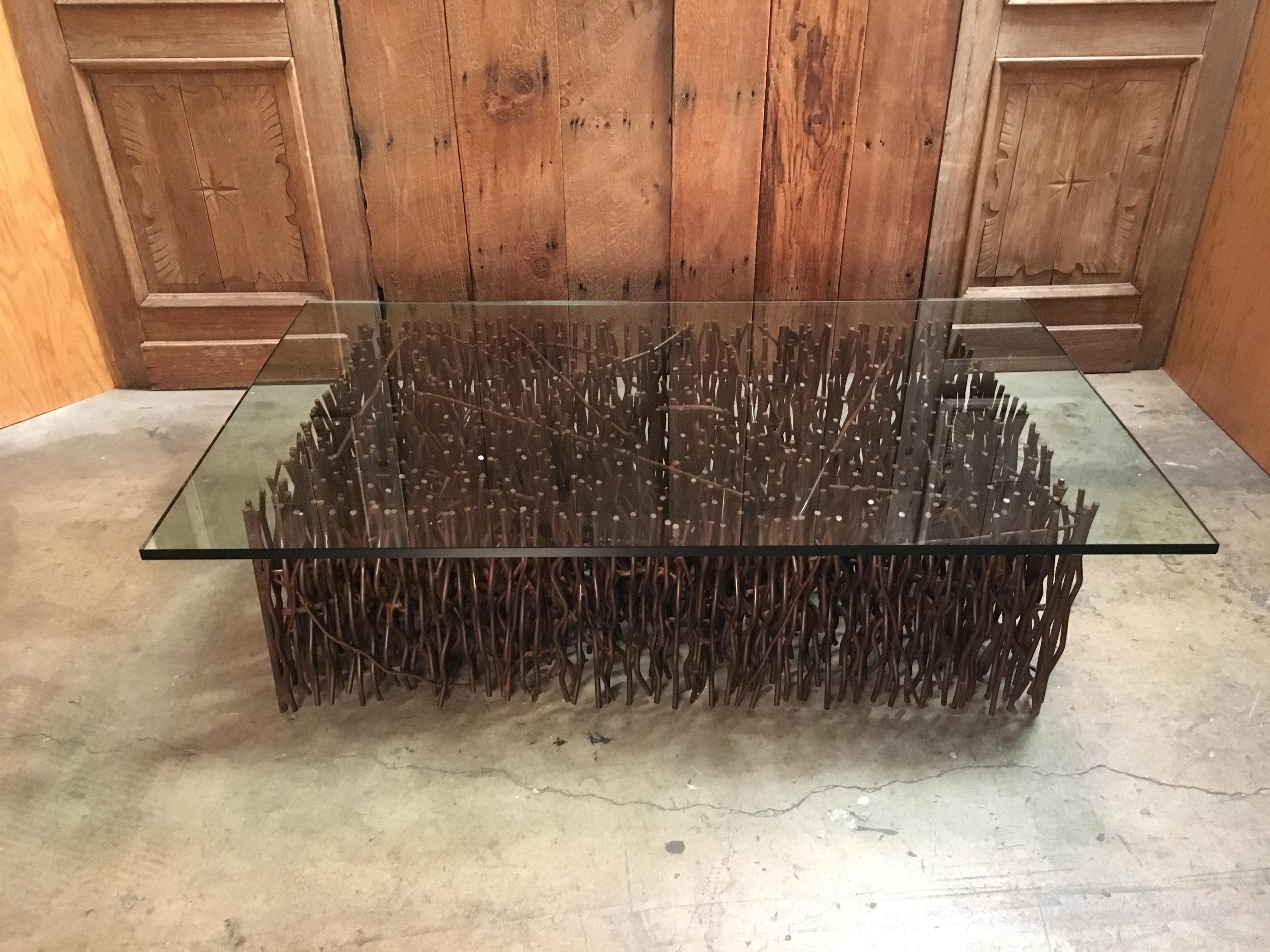 Sculpted Steel Rod Coffee Table 7