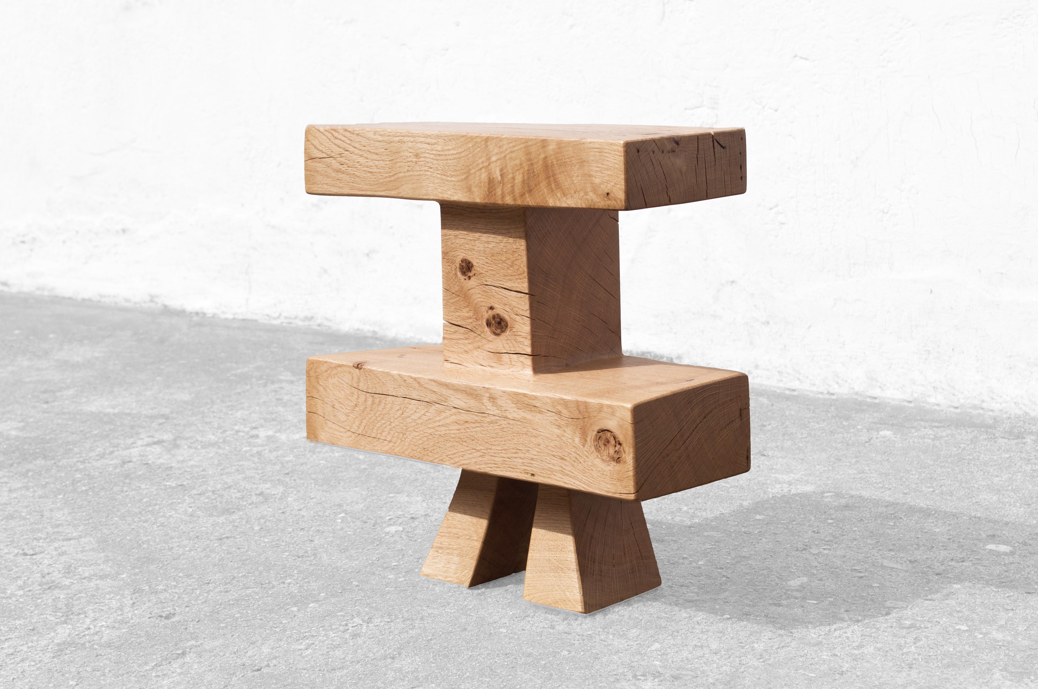 Contemporary Sculpted Stool by Jörg Pietschmann For Sale